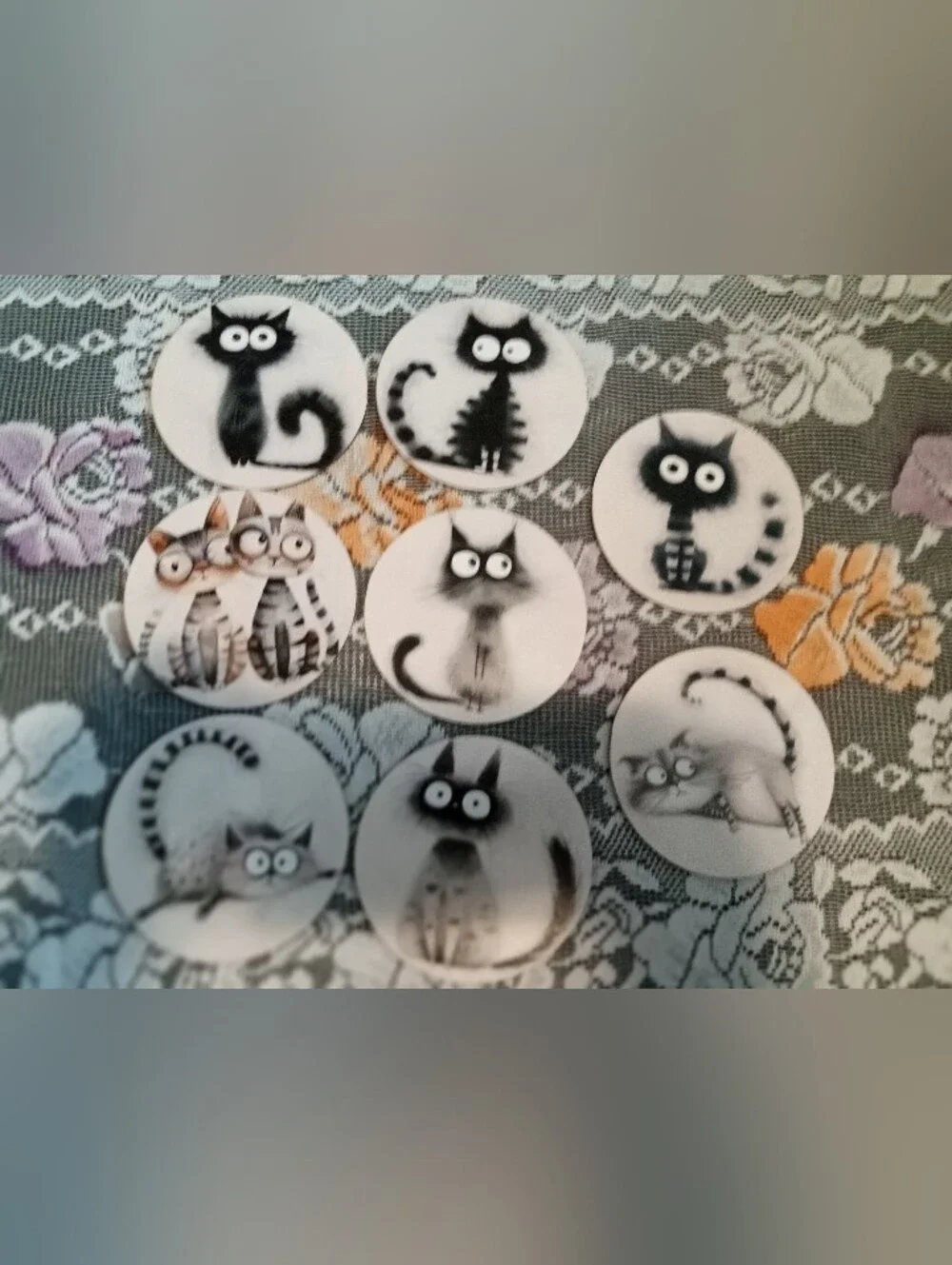 Cat Lovers Getting Married? Two Sets Of Two Washcloths And 8 Coasters